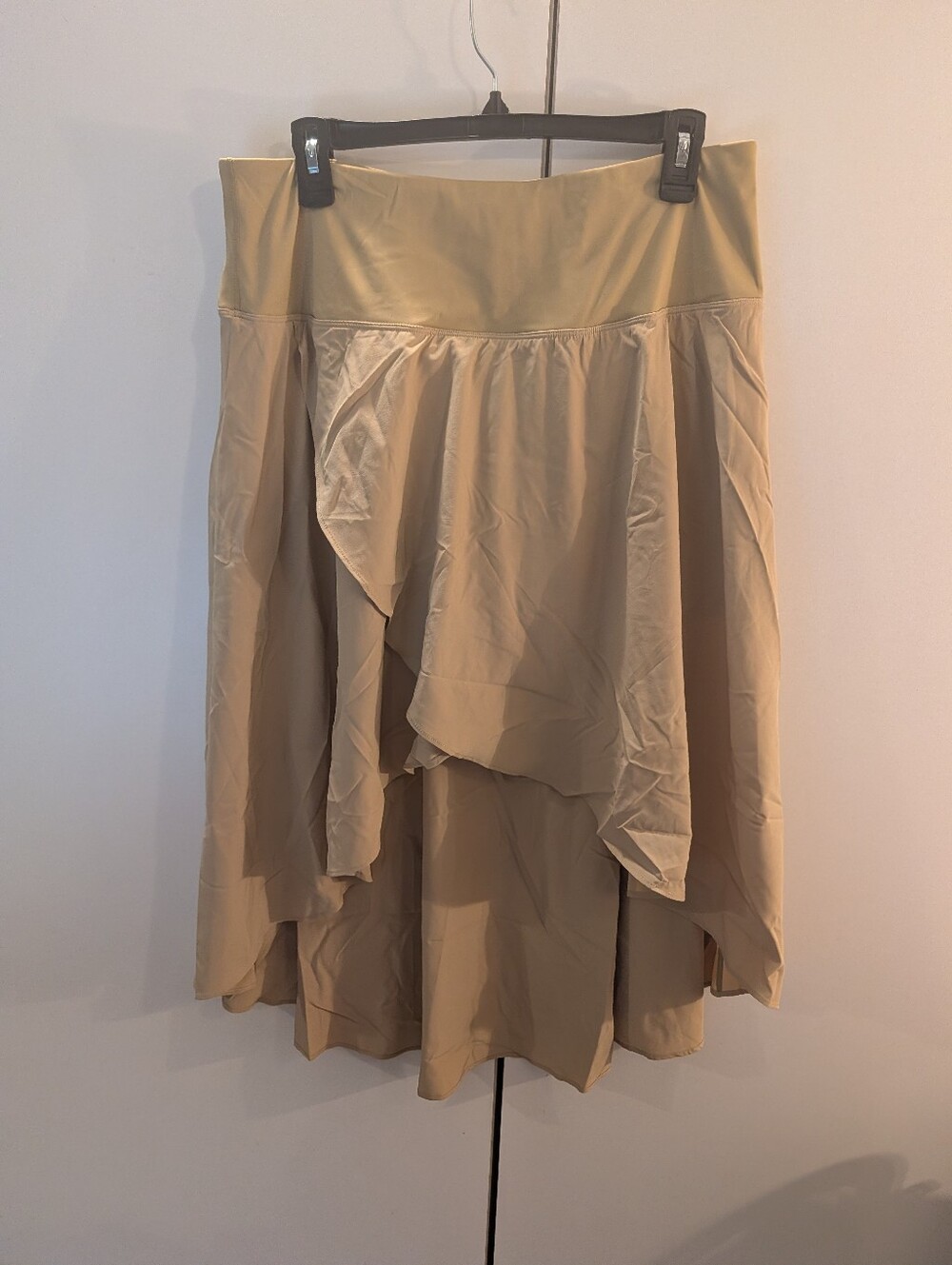 Halara Woman's XL Breezeful High Waist High Low Khaki Skirt NWT